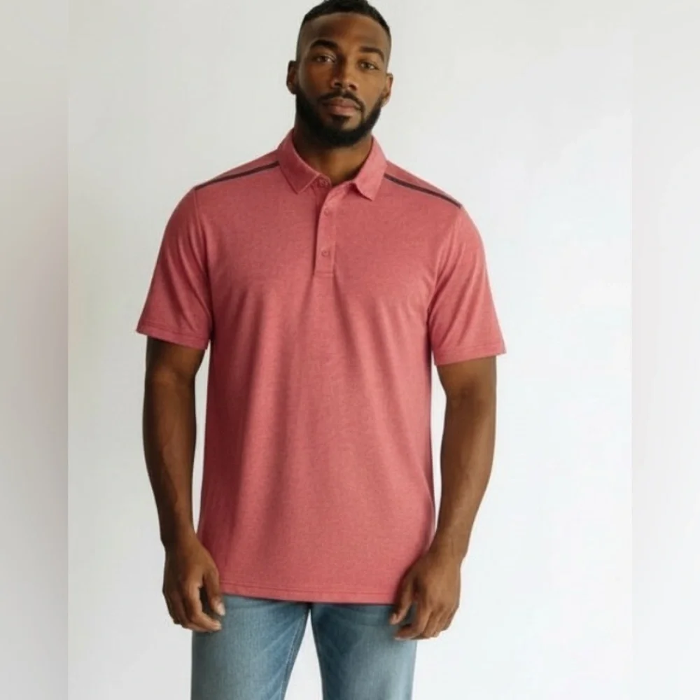 Michael Strahan MSX Performance Polo Drifit Style short‎ sleeve shirt by 2XLT